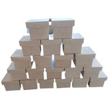 Caixinhas Em Mdf Cru 7x7x5 Caixa Tampa Sapato 40 Unidades