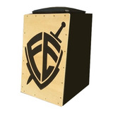 Cajon Carron Acústico Inclinado Escudo Fé