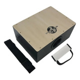 Cajon De Mesa Acústico Esteira Percussionline + Footshaker