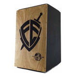 Cajon Eletroacústico Percussionline Fé Escudo Na