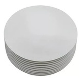 Cake Board Bolo 3mm Mdf Redondo Branco - 20 Unidades