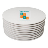 Cake Board Bolo Mdf 3mm Redondo 28cm Branco (10 Unid.)