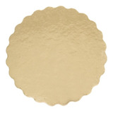 Cake Board Ouro Para Bolo Redondo 35cm Com 50 Un.