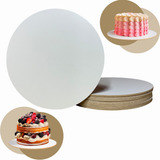 Cake Board Para Bolo Confeitaria Mdf 3mm Redondo 20cm 10 Un