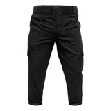 Calça Airsoft Masculina Combate Preta Tática Ripstop + Cinto