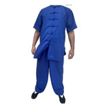 Calça Azul De Kung Fu -confortável,