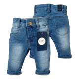 Calça Bebê Jeans Menino Infantil Regulador Pronta Entrega