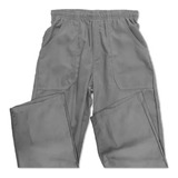 Calça Brim Cinza Uniforme Profissional Pronta Entrega