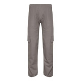 Calça Cargo Brim Pesado Sarja Uniforme Profissional Preta