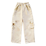 Calça Cargo Infantil Juvenil Menina Pantalona