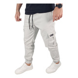 Calça Cargo Masculina Jogger Sarja Street