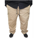  Calça Cargo Plus Size Larga Sarja E Jeans Conforto E Estilo
