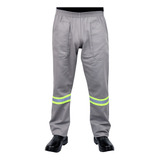 Calça De Brim Pesado Faixa Refletiva - Uniforme Profissional