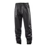 Calça De Chuva Pvc Carbono 100% Impermeável Moto Motoqueiro