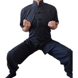 Calça De Microfibra Para Kung Fu
