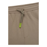 Calça De Moletom Em Mescla De Algodão Com Faixa De Logo Boss