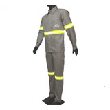 Calça E Camisa Nr10 Eletricista Risco 2 Anti Chama Cinza