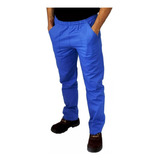 Calça Em Brim Uniforme Profissional Cinza Ou Azul Promoção