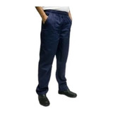 Calça Em Oxford Elástico Cadarço Uniforme Trabalho Oficina