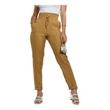Calça Feminina Cintura Alta Com Elastico Largo Na Cintura