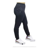 Calça Feminina Esportiva Moletom Slim Flanelada Cintura Alta