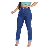 Calça Feminina Jeans Semi Baggy 100% Algodão Sem Lycra