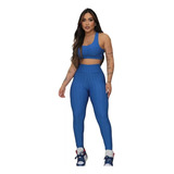 Calça Fitness Legging Bolha Academia Feminina Cintura Alta