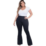 Calça Flare Plus Siz K2b 100% Original G1-g2-g3 Cós Largo
