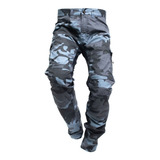 Calça Hlx Defender Camuflada Azul/chumbo Masculina