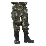 Calça Infantil Tática Camuflada Militar Exército