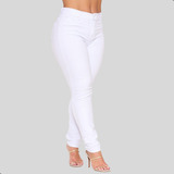 Calça Jeans Branca Feminina Super Lycra