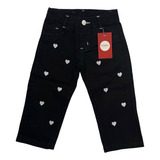 Calça Jeans Clara Infantil Menina Bebê Tamanho 1 2 3 Anos