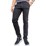 Calça Jeans De Sarja Masculina Slim