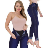 Calça Jeans Feminina Cinta Modeladora Super Lipo Lycra Cós 