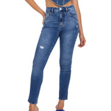 Calça Jeans Feminina Hot Skinny Destroyed