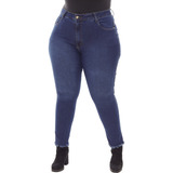 Calça Jeans Feminina Lavagem Escura Empina