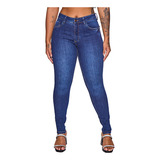 Calça Jeans Feminina Skinny Slim Fit Cintura Alta Hot Pants