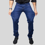 Calça Jeans Masculina Basica Tradicional Com Elastano Lycra