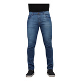 Calça Jeans Masculina Corte Reto Tradicional Lycra Básica