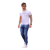 Calça Jeans Masculina Super Skinny Alta Qualidade Elastano