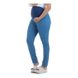 Calça Jeans Para Gestante Grávida Cós Com Elástico Top