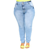 Calça Jeans Plus Size Cintura Alta Hot Pants Na Promoção 