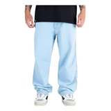 Calça Jeans Reta Balão Moda Masculina Larga Skate