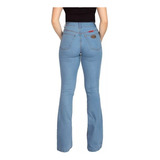Calça Jeans Sertaneja Feminina Boca De Sino Flare Festa Cor