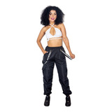 Calça Jogger Com Suspensório Tactel Feminina E Masculina Top