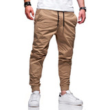 Calça Jogger Jeans Sarja Masculina Com Punho Elástico 