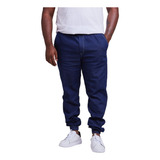 Calça Jogger Sarja Colorida Jeans Masculina Plus Size G1g2g3