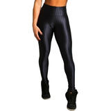 calça legging cirré preta brilhante