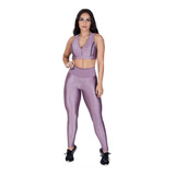 Calça Legging Fitness Academia Cirre 3d Brilho Bronze Orbis