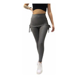 Calça Legging Fitness Academia Tapa Bumbum Com Saia Embutida